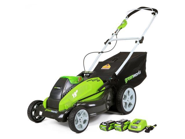 Greenworks 40v Lawn Mower With Batteries Newegg Greenworks 40v Lawn Mower With Batteries