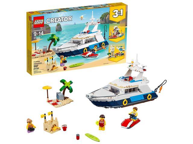 Lego Creator 3 in 1 Cruising Adventures Ship, House & Helicopter 597 Piece Set