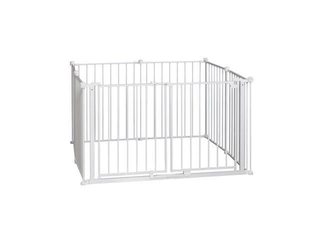 Eight 24/" Panels White Regalo 192-Inch Super Wide Gate and Play Yard