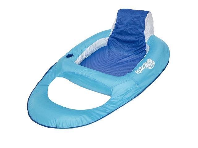 swimways spring float mesh recliner floating swimming pool water lounge chair