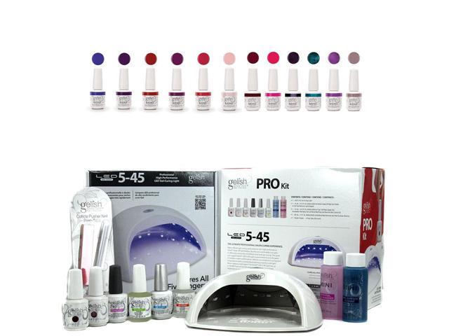 Gelish Harmony Professional Gel Led Nail Polish Package 12 Gel