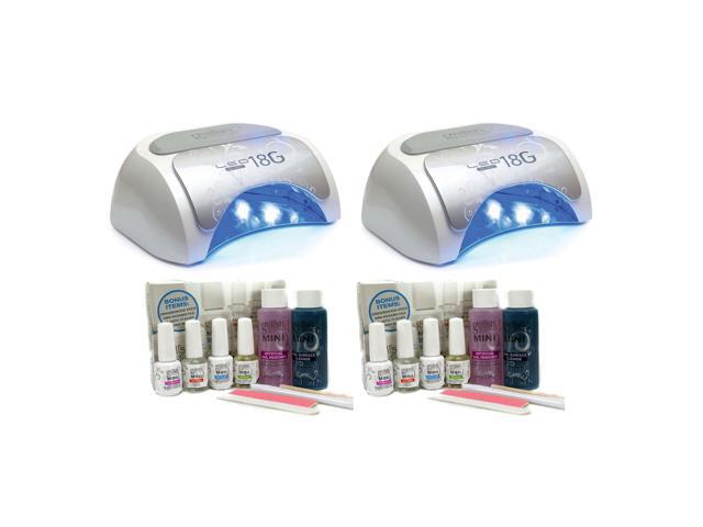 Lightamp; Led Polish Pack Dryer Starter Gelish Kit2 Lamp Nail Professional Gel Qsdthr