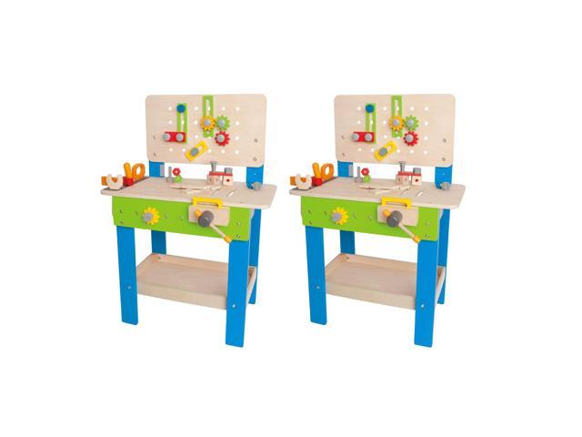 toy wooden workbench set