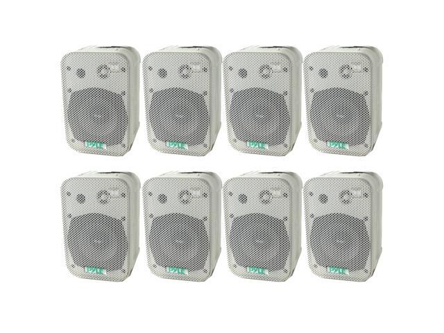 2 PYLE PDWR40W 5.25/" 2-Way White Indoor Outdoor Waterproof Home Theater Speakers