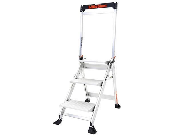 Photo 1 of Little Giant Ladder Systems 375 Lb Capacity Aluminum Jumbo 3 Step Safety Ladder