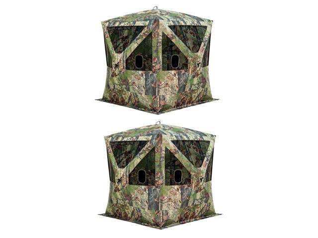 Ameristep Care Taker Kick Out Outdoor 2 Person Duck Deer Hunting Blind 2 Pack
