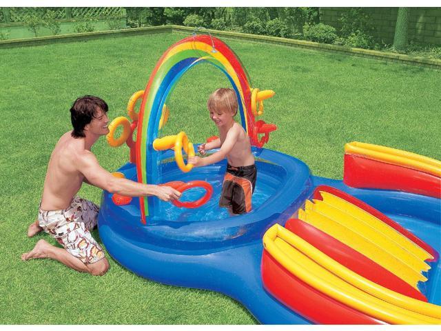 inflatable water play center