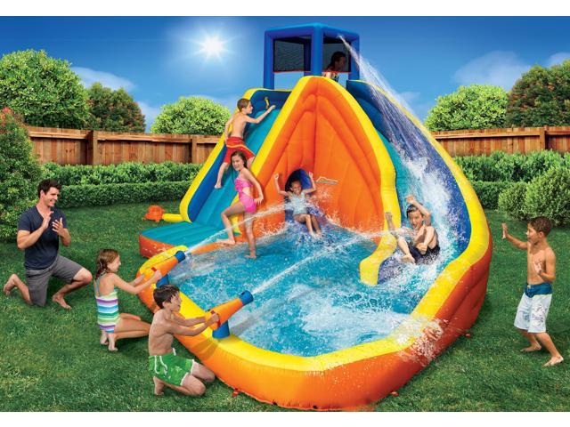 banzai sidewinder falls inflatable water slide