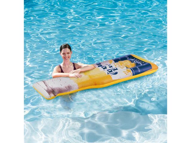 Summer Waves Corona Inflatable Beer Bottle Inflatable Pool Float Mat 3 Pack