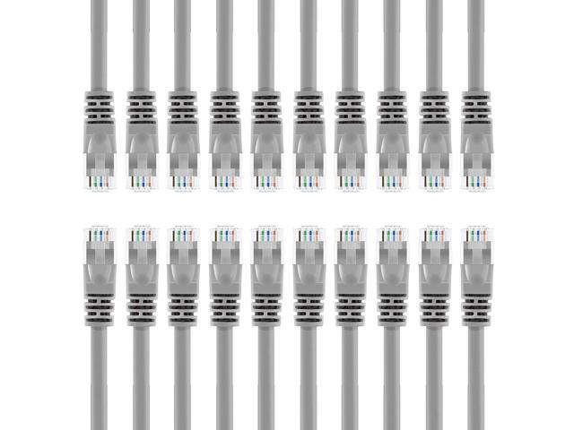 10 Pack LOGICO White 10-feet Premium Cat6 Patch LAN Ethernet Network Cable