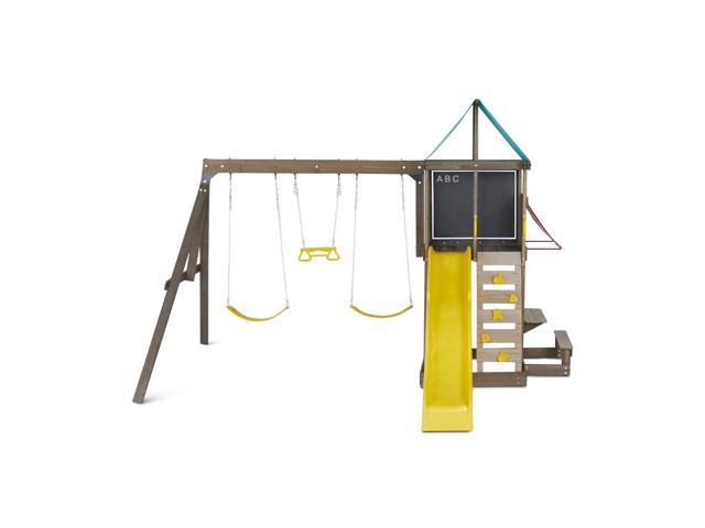 newport wooden swing set