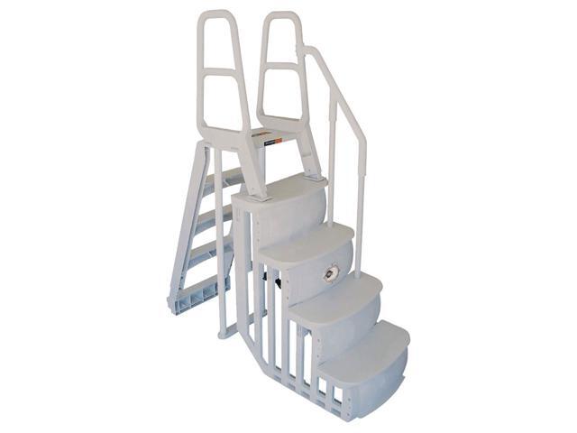 Main Access 200100t Above Ground Swimming Pool Smart Step And Ladder System Newegg Com
