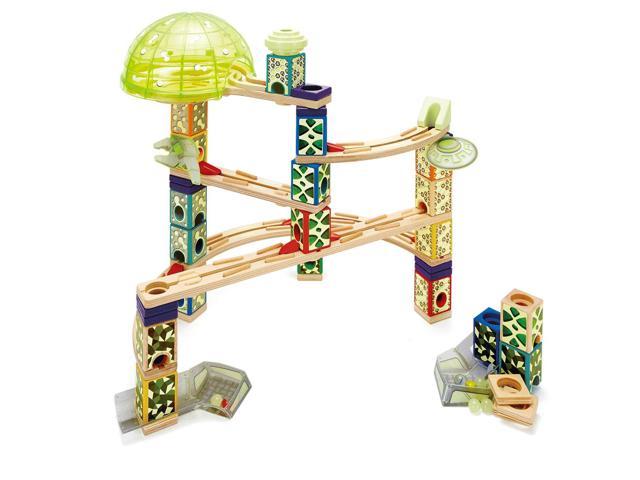 quadrilla wooden marble run construction