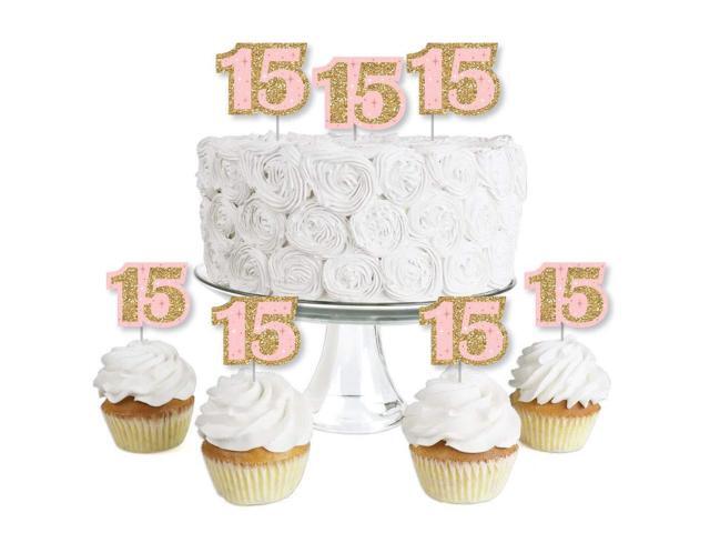 Mis Quince Anos Dessert Cupcake Toppers Quinceanera Sweet 15