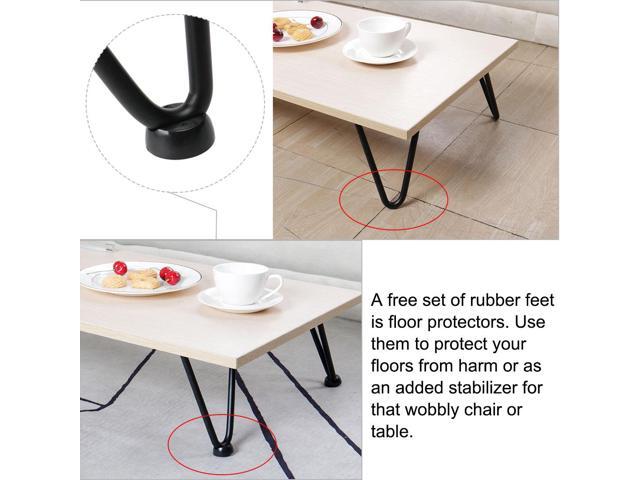 10 Hairpin Legs Iron Furniture Coffee Table 1 2 Inch Diameter With Rubber Floor Protectors For Home Diy Replacement Set Of 4 Black Newegg Com - Rubber Feet For Coffee Table 10 Hairpin Legs Iron Furniture Coffee Table 1 2 Inch Diameter With Rubber Floor Protectors For Home Diy Replacement Set Of 4 Black Newegg Com - Rubber Feet For Coffee Table