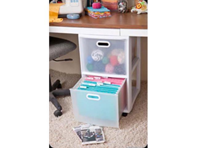 Sterilite 36208002 Ultra 2 Drawer Plastic Rolling Storage