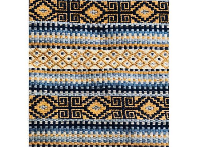 20 x 26 Plutus Brands Daphne Diamante Textured Double Sided Standard Luxury Throw Pillow Blue/Black/Brown 20 x 26 Plutus Brands Daphne Diamante Textured Double Sided Standard Luxury Throw Pillow Blue/Black/Brown