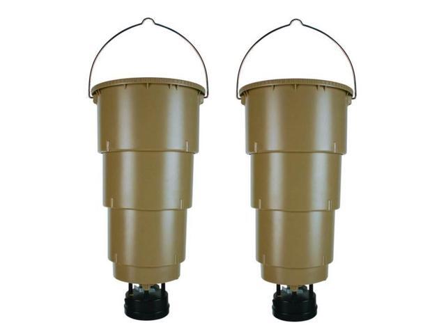 New 2 Moultrie 5 Gallon All In One Hanging Deer Feeders W