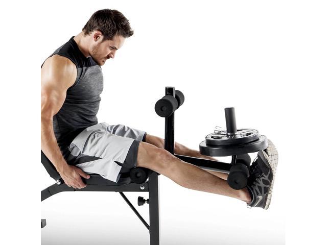 Marcy Olympic Weight Bench With Bar Catches Leg Developer