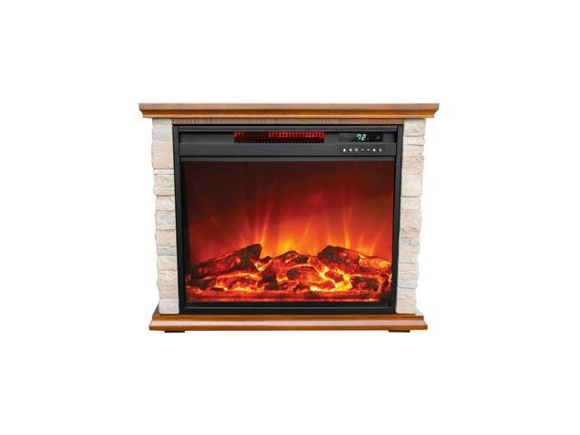 Lifesmart Fp1136 Large Room Infrared Quartz Fireplace Zone Heater Faux Stone