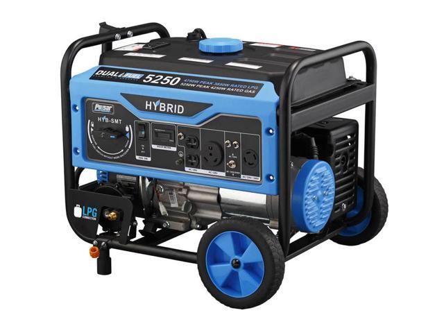 Pulsar 5,250W Dual Fuel Portable Generator with Switch and Go Technology PG5250B 