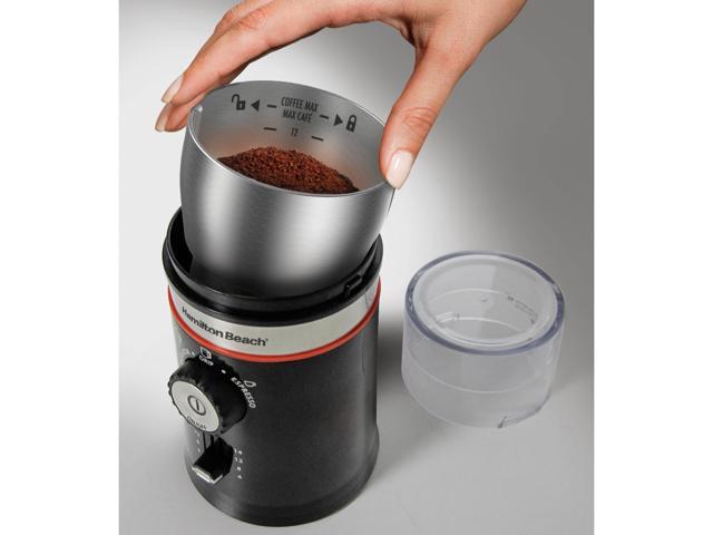 hamilton beach coffee grinder with removable chamber