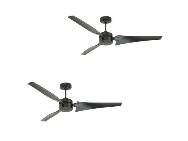 Emerson Loft 60 Inch Industrial 3 Blades Home Ceiling Fan Black 2