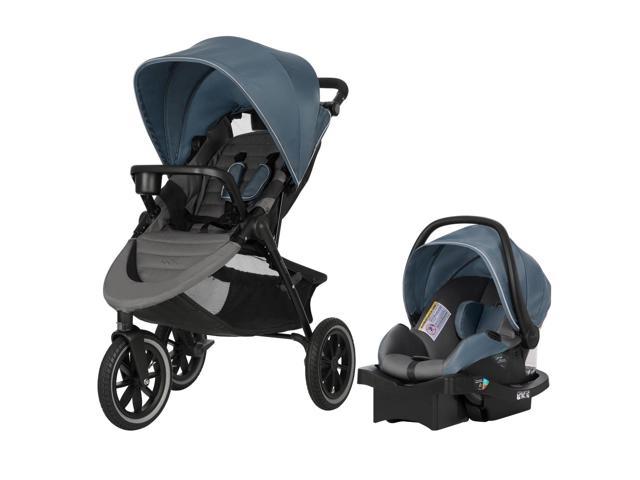 evenflo folio3 stroll and jog travel system with litemax 35 infant car seat