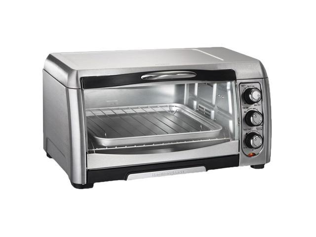 Hamilton Beach 6 Slice Easy Reach Convection Toaster Oven Silver