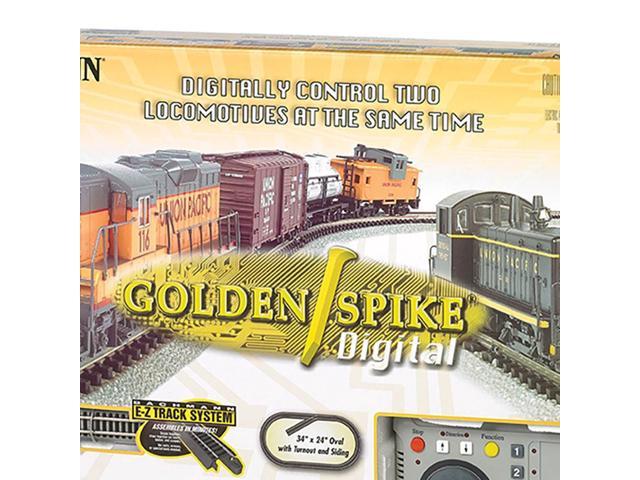 bachmann n scale golden spike train set