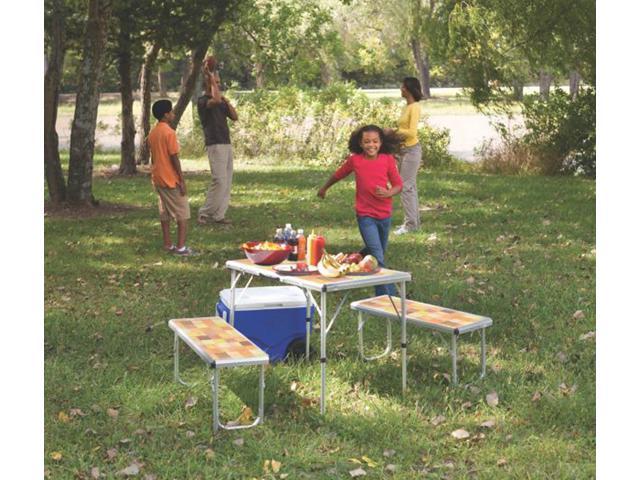 Coleman Outdoor Picnic Set with Mosaic Top 