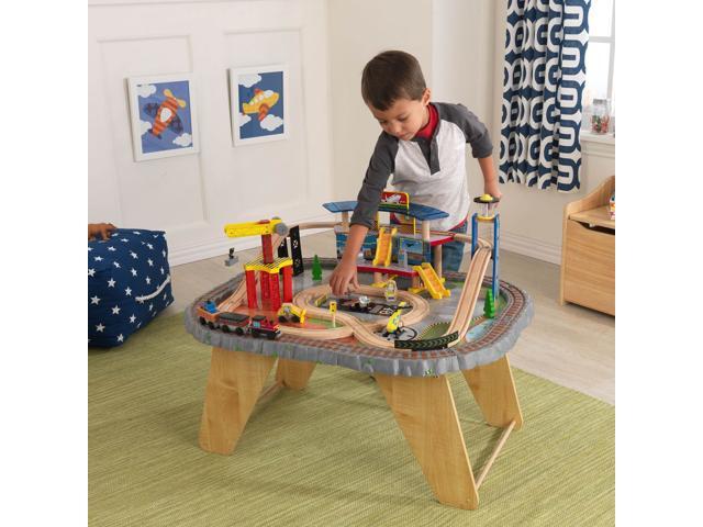 kidkraft transportation station train set