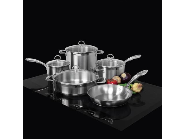 Chantal Induction 21 Steel SLIN-9 Cookware Set, Steel, 9