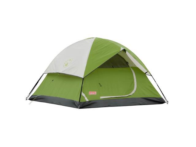 Coleman Sundome 6 Person Waterproof Family Camping Outdoor Dome Tent w/ Rainfly