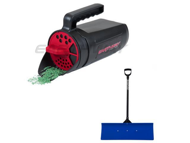 Earthway Professional 36 Inch Handle Snow Pusher Shovel with 30 Inch Wide Blade