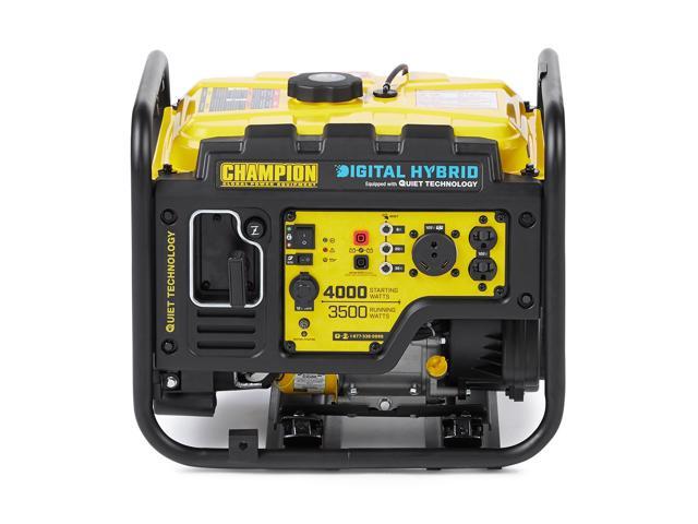 Champion Power Equipment 100302 3500 Watt Digital Hybrid Portable Generator Newegg Com