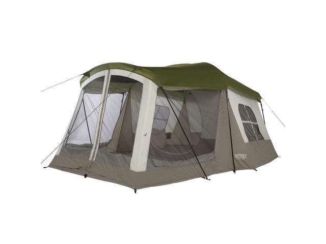 Wenzel Klondike 16 x 11 Foot 8 Person Screen Room Camping Tent, Green