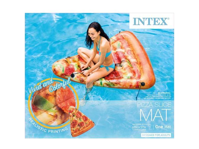 Intex Pizza Slice Inflatable Mat With Realistic Printing 69in X 57in for sale online 