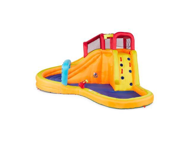 banzai lazy river inflatable outdoor adventure water park slide and splash pool