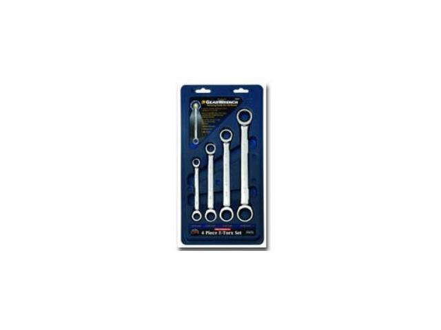 GEARWRENCH 9240 4 Piece SAE Double Box Ratcheting Wrench Set 