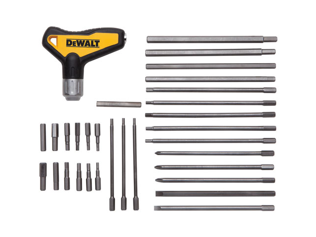 DWHT70265 31 Piece Ratcheting T Handle Hex Key Set - Newegg.com