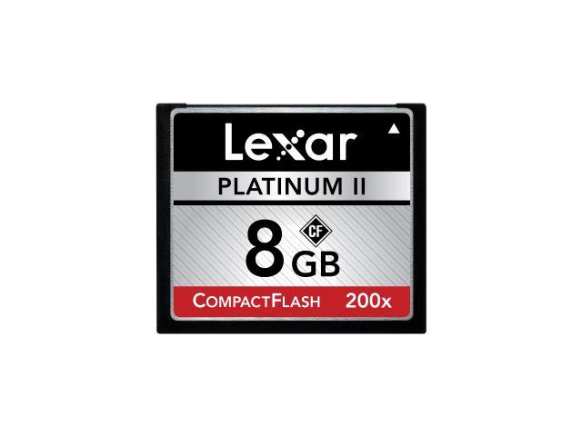Lexar Media Platinum II LCF8GBBSBNA2002 8 GB CompactFlash (CF) Card