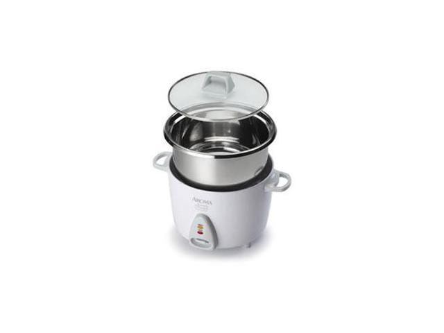 AROMA ARC-750SG White Simply Stainless 20-Cup Rice Cooker