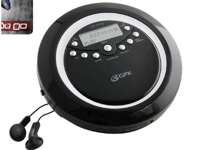 GPX PC800B Personal CD Player with MP3 Playback and Anti-Skip ...