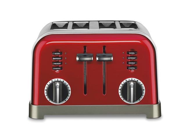 4 Slice Toaster Red CUISINART/WARING Toasters CPT180MR Red 086279034540 ...