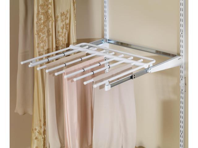 Rubbermaid Configurations Closet Sliding Pants Rack Titanium