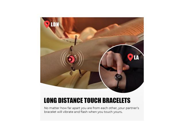 Totwoo Sun and Moon Long Distance Touch Bracelets for Couples