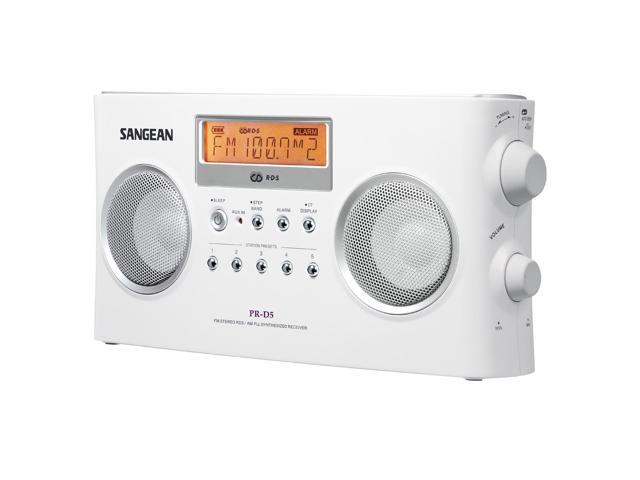 Sangean FM-Stereo RDS (RBDS) / AM Digital Tuning Portable Receiver- White