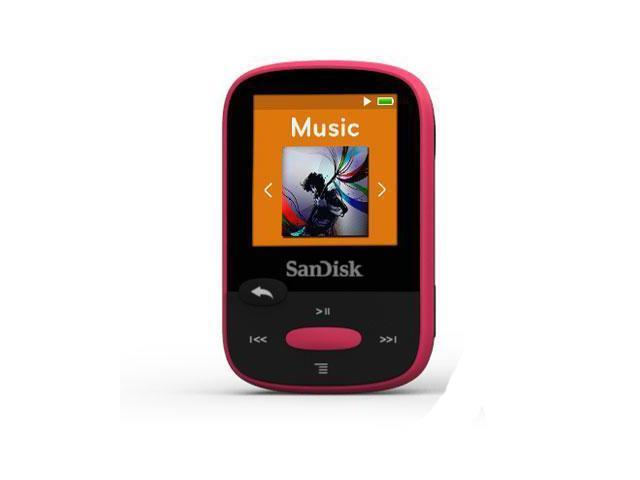 SANDISK SDMX24-008G-A46P 8GB 1.44" Clip Sport MP3 Player (Pink)