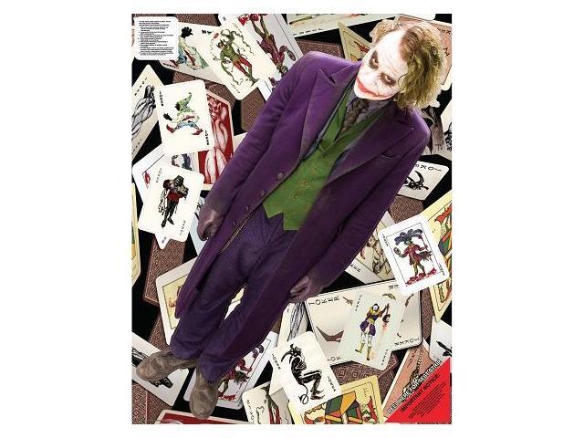 The Dark Knight Joker With Cards Wall Graffix Newegg Com